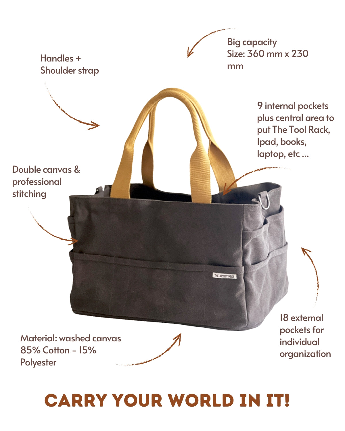 Ochre - Pottery Tool Bag