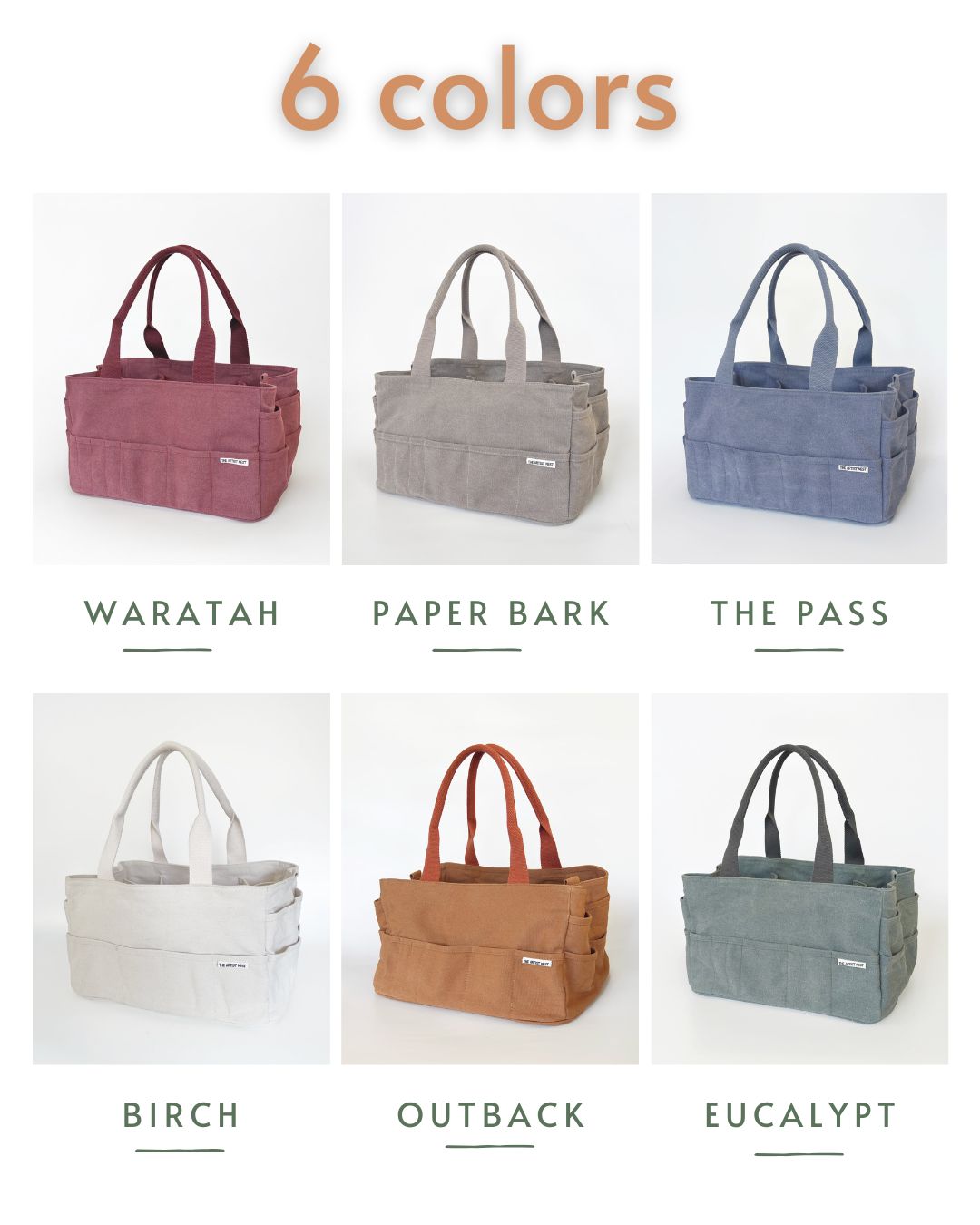 新品未使用 Pottery Bag   BLUE The Pass Blue Pottery Tool Bag | Multi Pocket Canvas Bag Australia