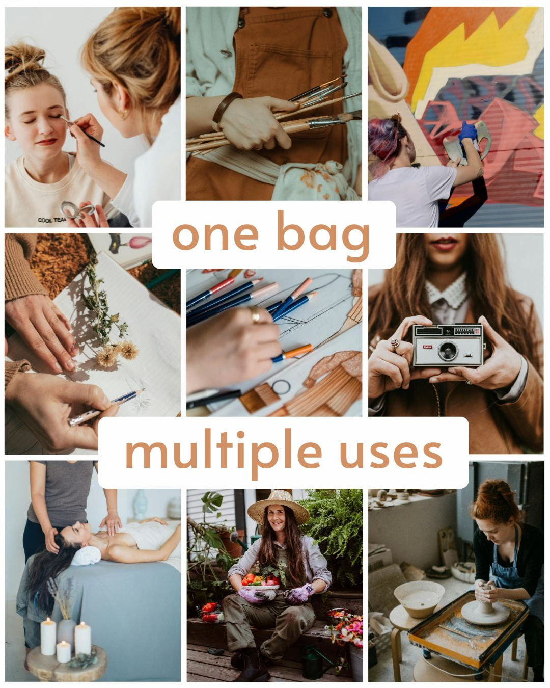 The Pass - Blue Pottery Tool Bag