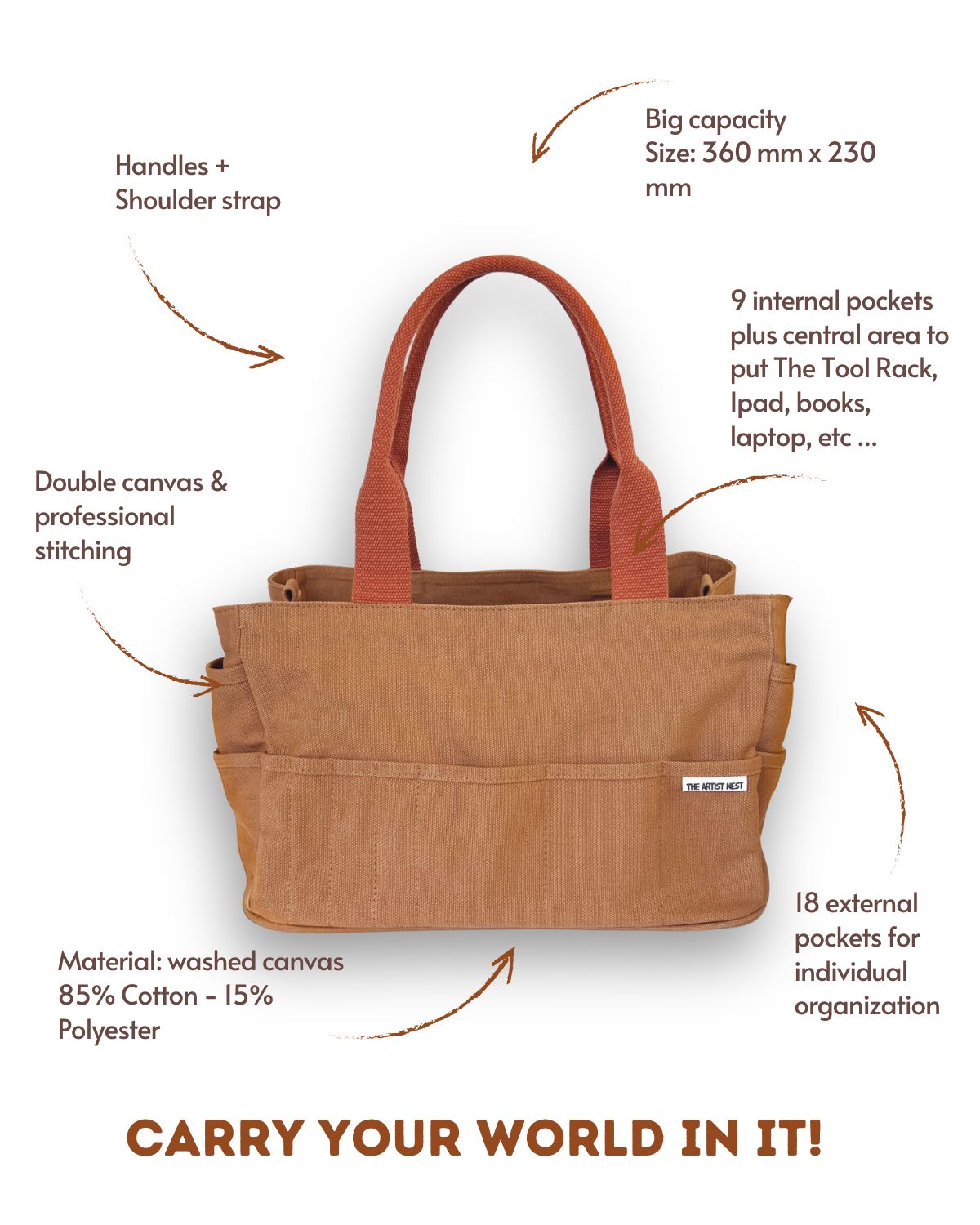 Outback - Orange Pottery Tool Bag