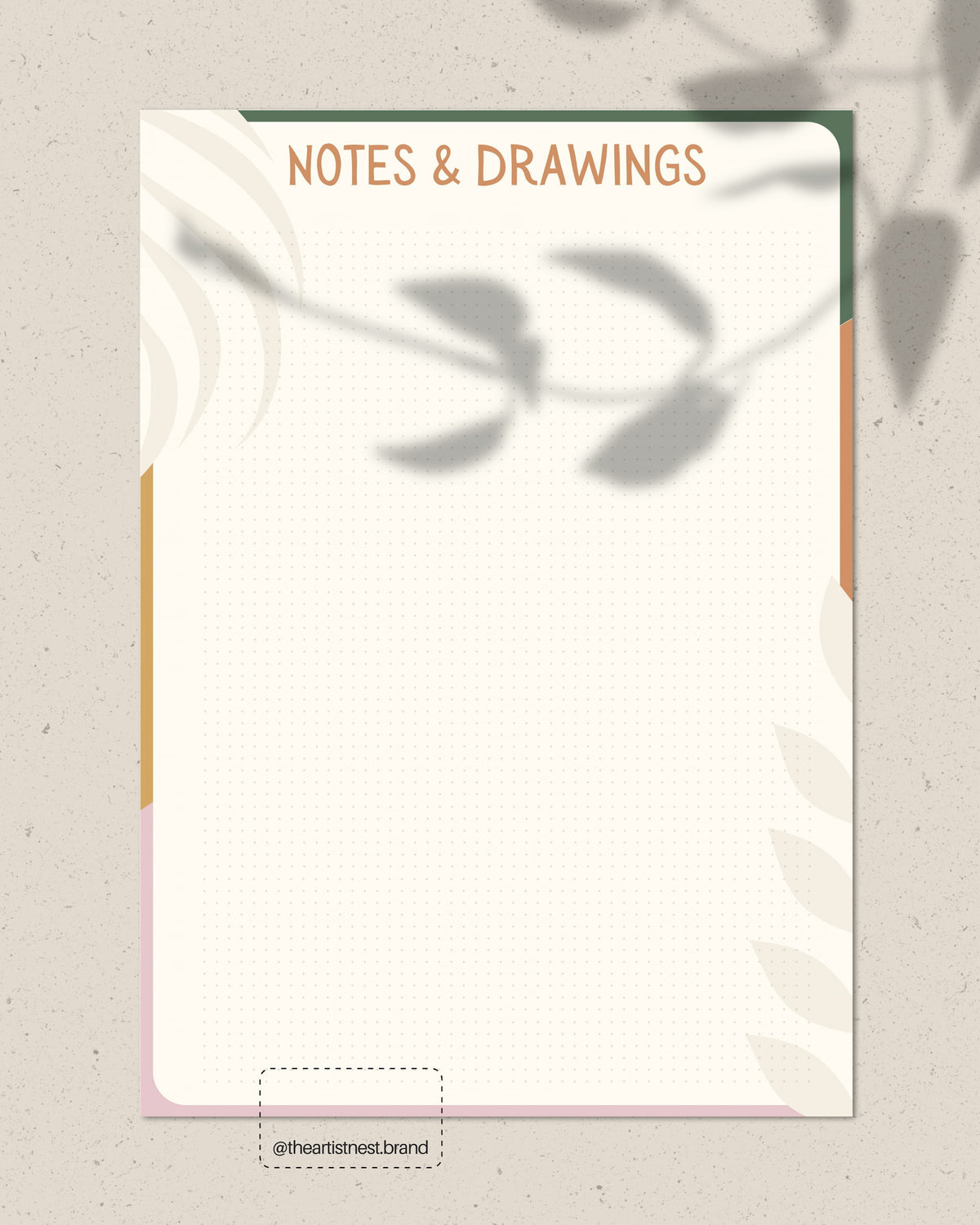 Notes & Drawings Template - Digital Download – The Artist Nest