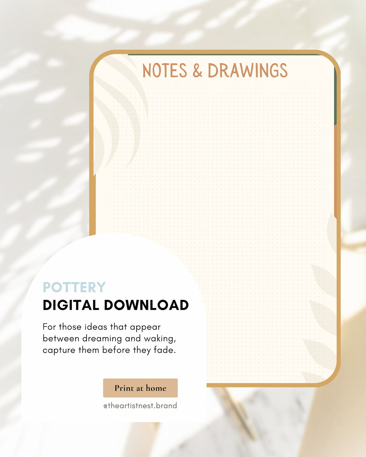 Notes & Drawings Template - Digital Download – The Artist Nest
