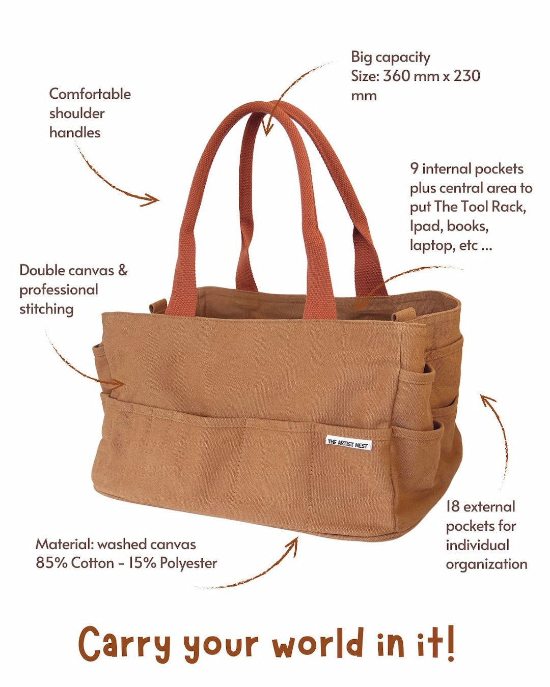 Outback - Orange Pottery Tool Bag