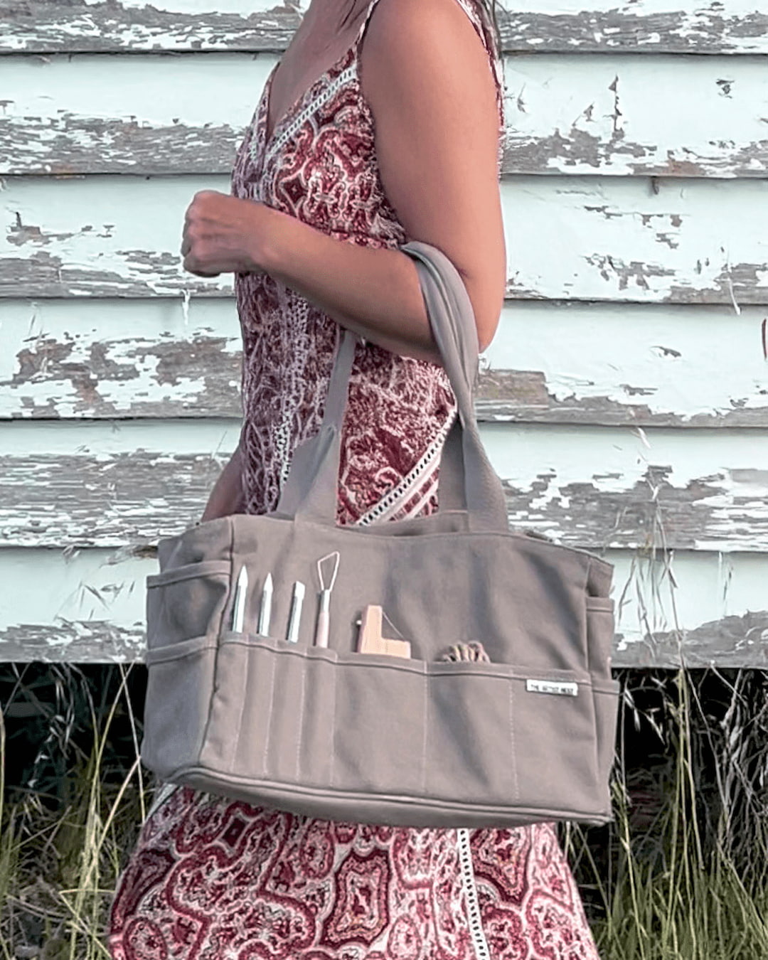 Paperbark - Grey Pottery Tool Bag