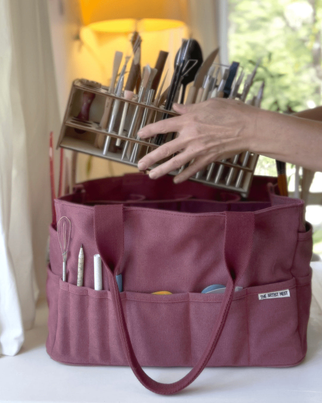 Waratah - Red Pottery Tool Bag